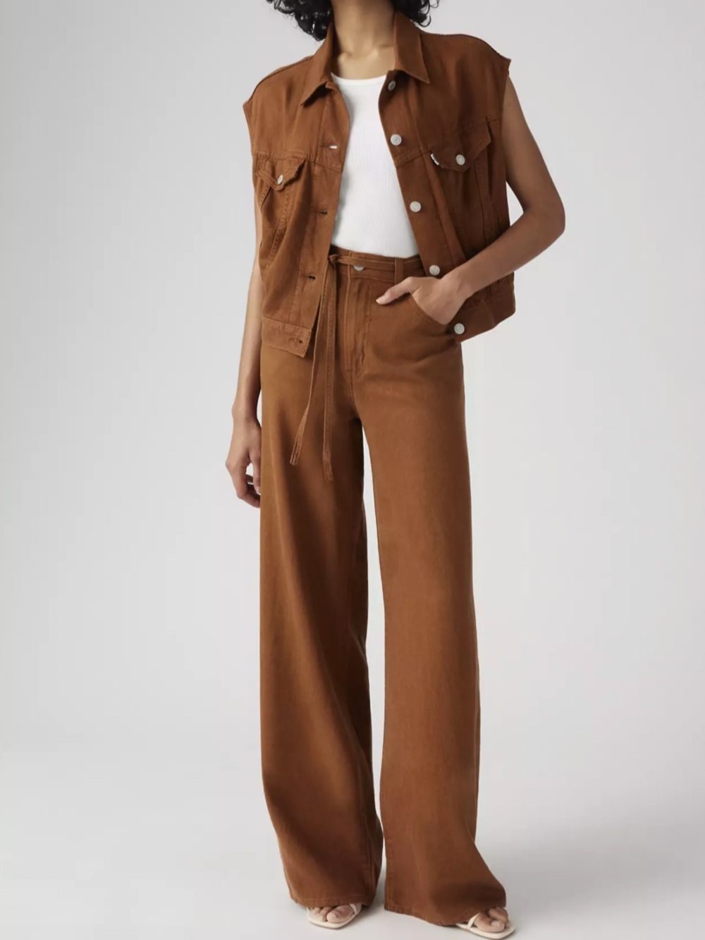 NWT Levi’s XL Straight Linen Blend Pants - Picture 3 of 5
